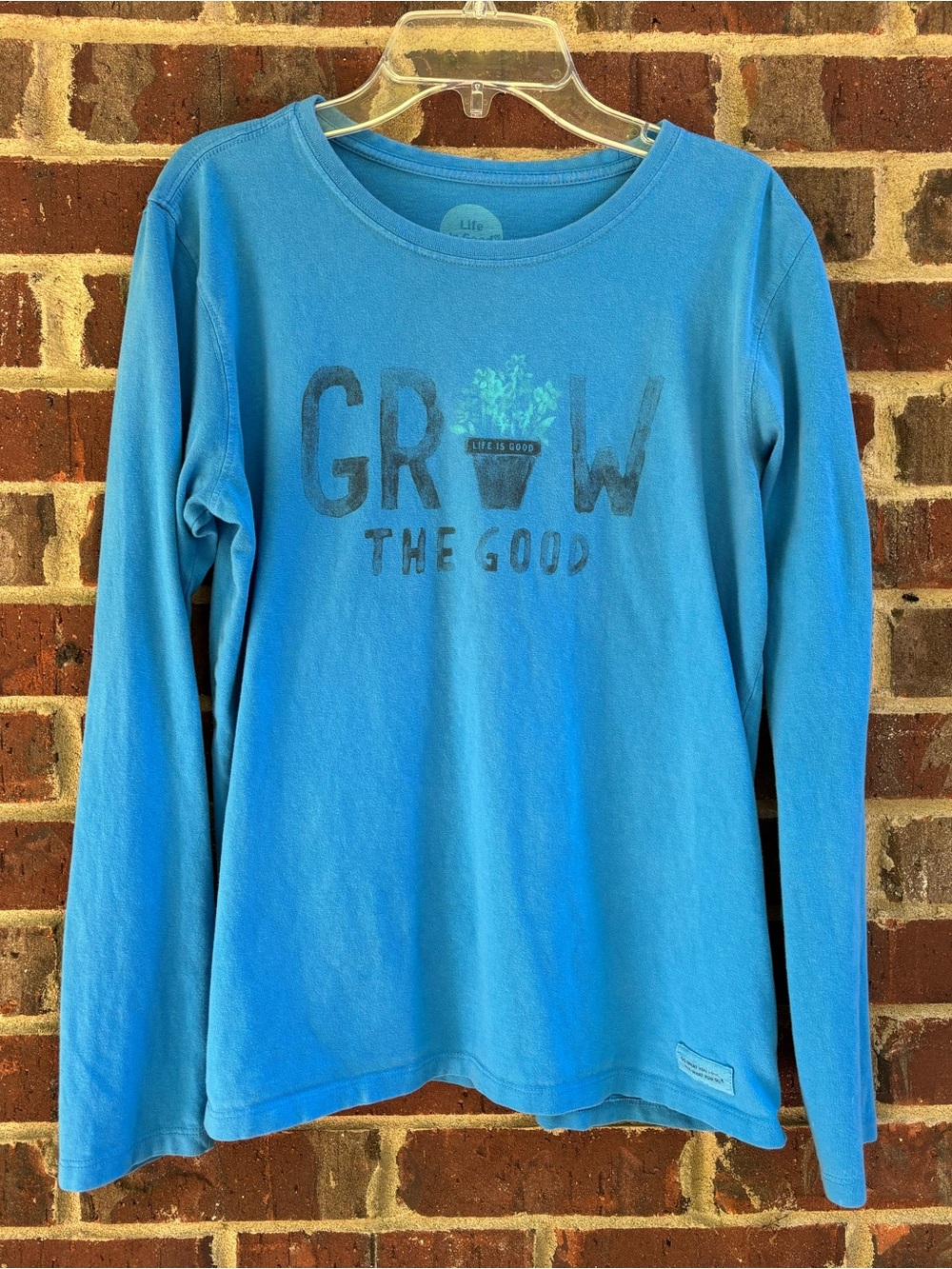 Life is Good Women’s Blue 'Grow The Good' Long-Sleeve Tee